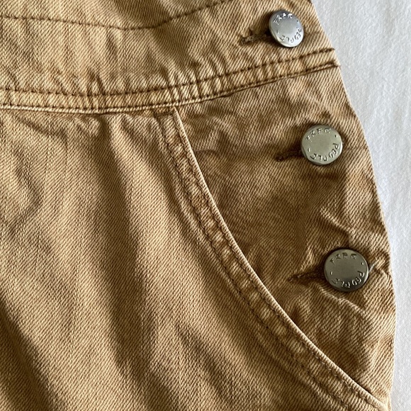 Free People Torn Up Skirtall Overall Skirt mini in industrial tan - Picture 7 of 16